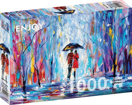 Rainy Love 1000 Piece Jigsaw Puzzle
