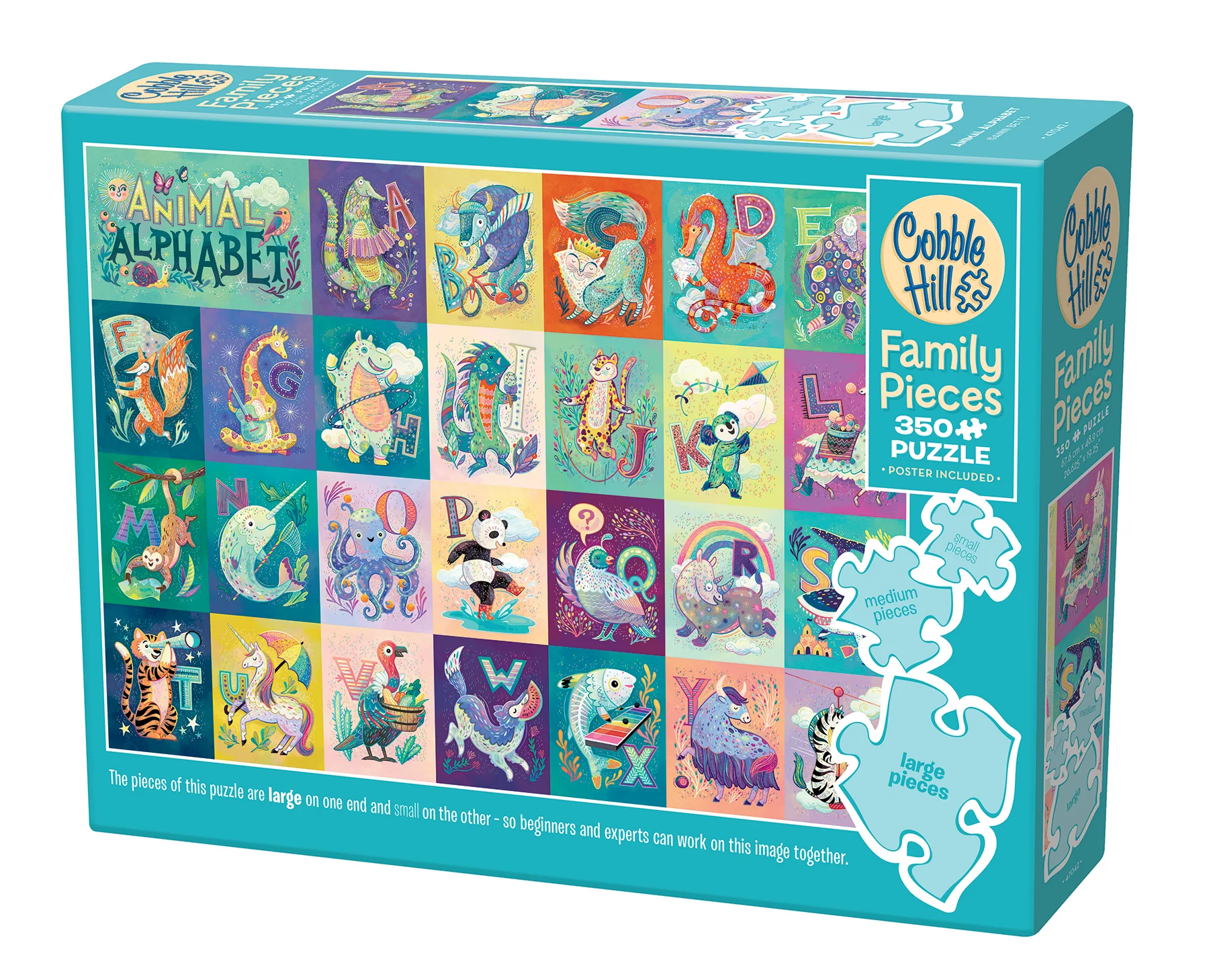 Animal Alphabet 350 Piece Jigsaw Puzzle