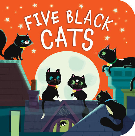 Five Black Cats Board Book